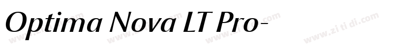 Optima Nova LT Pro字体转换